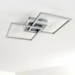 hofstein Plafonnier Lithgow LED Argenté, 1 lumière