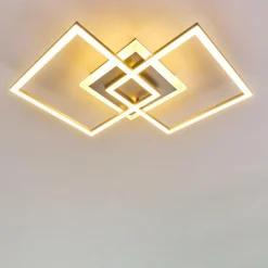 hofstein Plafonnier Lithgow LED Argenté, 1 lumière