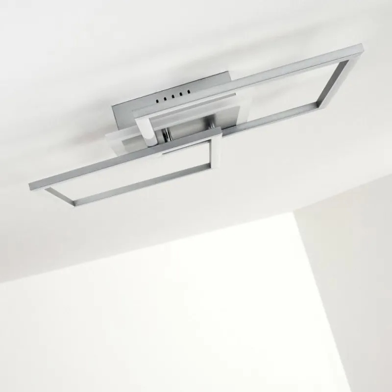 hofstein Plafonnier Lithgow LED Argenté, 1 lumière