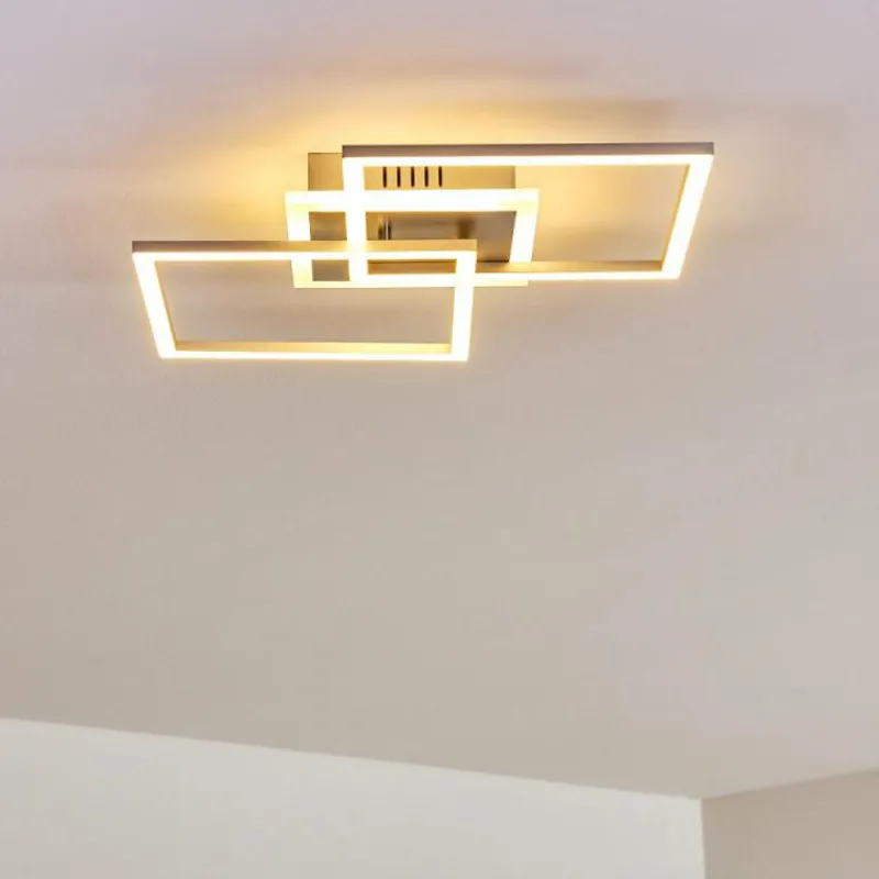 hofstein Plafonnier Lithgow LED Argenté, 1 lumière