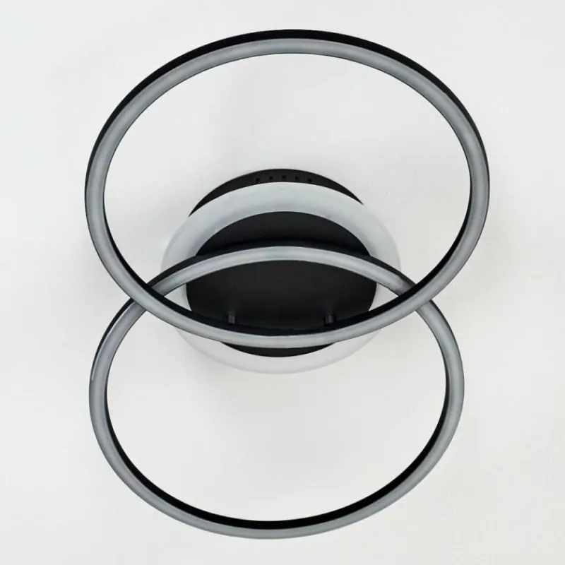 hofstein Plafonnier Lithgow LED Noir, 1 lumière