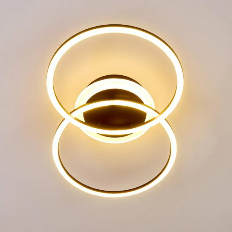 hofstein Plafonnier Lithgow LED Noir, 1 lumière