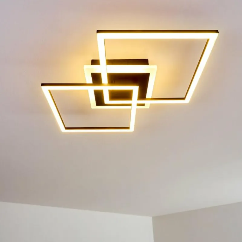 hofstein Plafonnier Lithgow LED Noir, 1 lumière