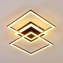 hofstein Plafonnier Lithgow LED Noir, 1 lumière