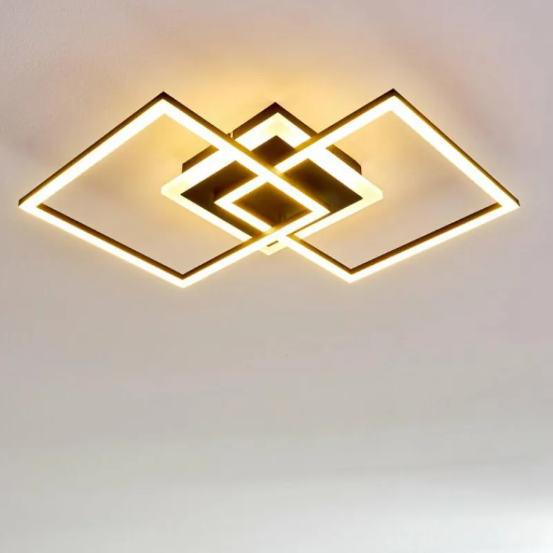 hofstein Plafonnier Lithgow LED Noir, 1 lumière