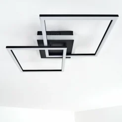 hofstein Plafonnier Lithgow LED Noir, 1 lumière