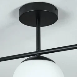 hofstein Plafonnier Litoral Noir, 3 lumières