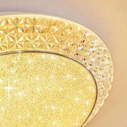 hofstein Plafonnier Litto LED Blanc, 1 lumière, Télécommandes