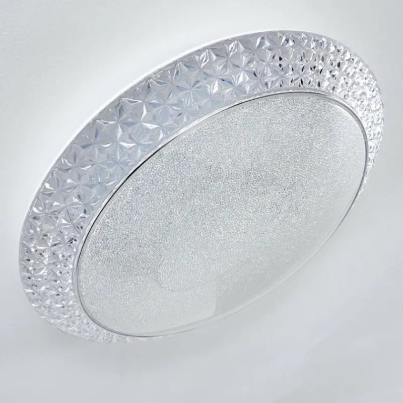 hofstein Plafonnier Litto LED Blanc, 1 lumière, Télécommandes