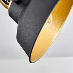 Lampes Dorées-hofstein Plafonnier Llanage Noir, Blanc, 2 lumières