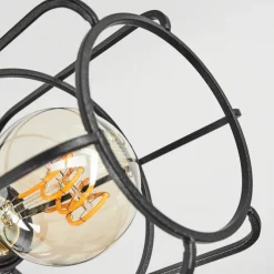 Lampes Vintages & Rétros-hofstein Plafonnier Loedingen Écru, Noir, 4 lumières