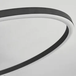 hofstein Plafonnier Loftheim LED Chrome, Noir, Blanc, 1 lumière, Télécommandes* Éclairage Led