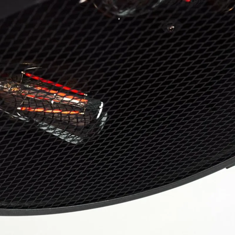 hofstein Plafonnier Lofthus Noir, 2 lumières