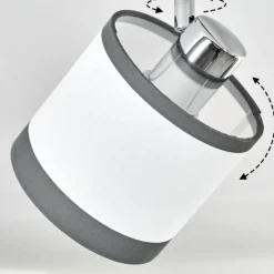 Lampes En Tissu-hofstein Plafonnier Lohobe Chrome, 3 lumières