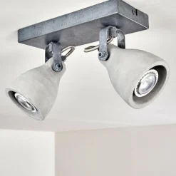 hofstein Plafonnier Lomma Gris, 2 lumières* Spots Et Projecteurs
