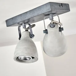 hofstein Plafonnier Lomma Gris, 2 lumières* Spots Et Projecteurs