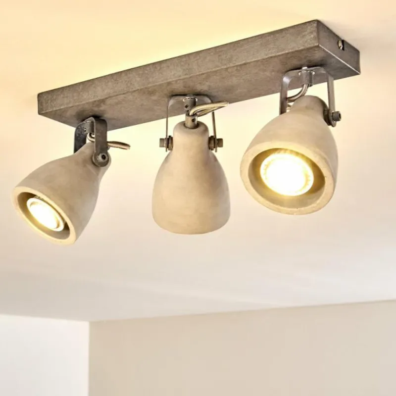 hofstein Plafonnier Lomma Gris, 3 lumières