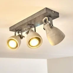 hofstein Plafonnier Lomma Gris, 3 lumières