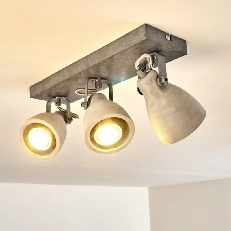 hofstein Plafonnier Lomma Gris, 3 lumières