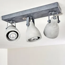 hofstein Plafonnier Lomma Gris, 3 lumières