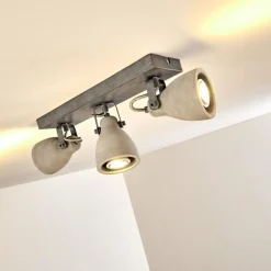 hofstein Plafonnier Lomma Gris, 3 lumières