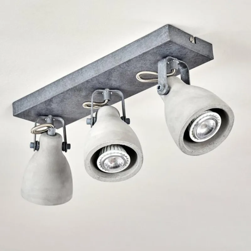 hofstein Plafonnier Lomma Gris, 3 lumières