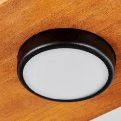 Luminaires Scandinaves-hofstein Plafonnier Lomnion LED Écru, Noir, 1 lumière