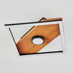 Luminaires Scandinaves-hofstein Plafonnier Lomnion LED Écru, Noir, 1 lumière