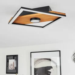 Luminaires Scandinaves-hofstein Plafonnier Lomnion LED Écru, Noir, 1 lumière