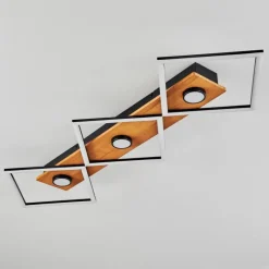 Luminaires Scandinaves-hofstein Plafonnier Lomnion LED Écru, Noir, 1 lumière