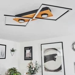 hofstein Plafonnier Lomnion LED Écru, Noir, 1 lumière