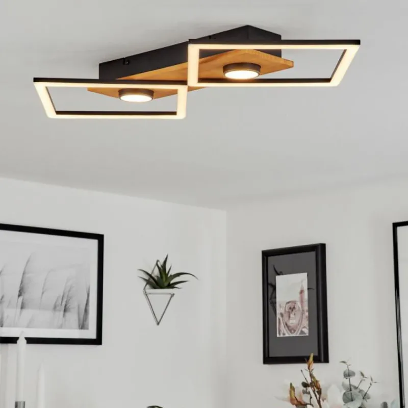 hofstein Plafonnier Lomnion LED Écru, Noir, 1 lumière