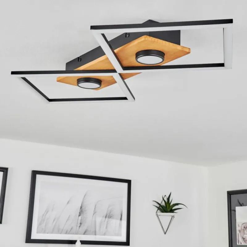 hofstein Plafonnier Lomnion LED Écru, Noir, 1 lumière