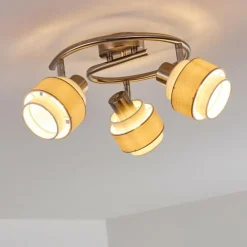 Lampes En Tissu-hofstein Plafonnier Lotorp Nickel mat, 3 lumières