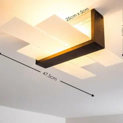 Lampes En Bois-hofstein Plafonnier Lovikka Bois foncé, 1 lumière