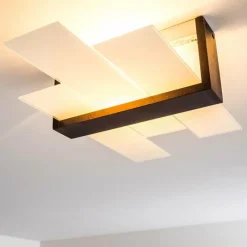 Lampes En Bois-hofstein Plafonnier Lovikka Bois foncé, 1 lumière