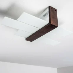 Lampes En Bois-hofstein Plafonnier Lovikka Bois foncé, 1 lumière