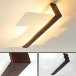 Lampes En Bois-hofstein Plafonnier Lovikka Bois foncé, 2 lumières