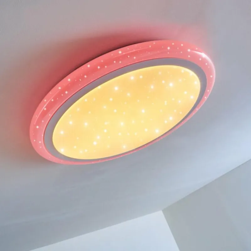 hofstein Plafonnier Lowell LED Blanc, 2 lumières, Télécommandes, Changeur de couleurs