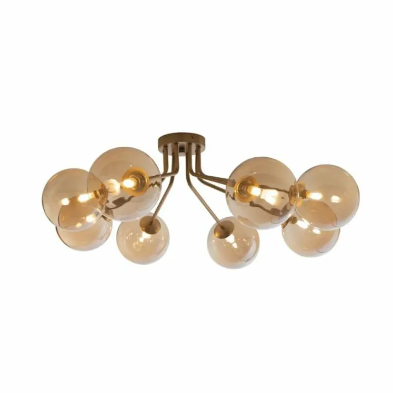 Luce Design Plafonnier NEPTUN Laiton, 8 lumières