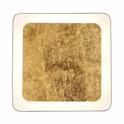 Lampes Dorées-Luce Design Plafonnier Solaris LED Noir doré, Blanc, 1 lumière