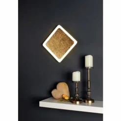 Lampes Dorées-Luce Design Plafonnier Solaris LED Noir doré, Blanc, 1 lumière