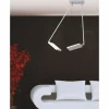 Luce Design Plafonnier Luce-Design Book LED Argenté, 2 lumières* Éclairage Led