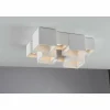 Luce Design Plafonnier Luce-Design Foster peut être peint avec de la peinture ordinaire, Blanc, 5 lumières* Plafonniers
