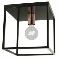 Lampes Vintages & Rétros-Luminaires Lucide Plafonnier Lucide ARTHUR Noir, 1 lumière