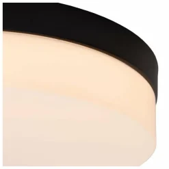 Luminaires Lucide Plafonnier Lucide BISKIT LED Noir, 1 lumière, Détecteur de mouvement* Éclairage Led