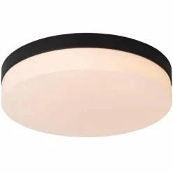 Luminaires Lucide Plafonnier Lucide BISKIT LED Noir, 1 lumière, Détecteur de mouvement* Éclairage Led