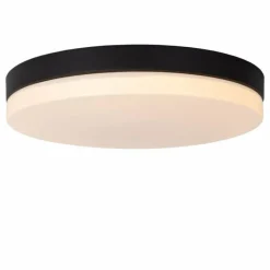 Luminaires Lucide Plafonnier Lucide BISKIT LED Noir, 1 lumière, Détecteur de mouvement* Éclairage Led
