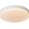 Luminaires Lucide Plafonnier Lucide BISKIT LED Blanc, 1 lumière, Détecteur de mouvement* Éclairage Led