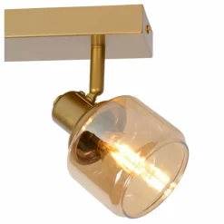 Luminaires Lucide Plafonnier Lucide BJORN Or, Laiton, 2 lumières